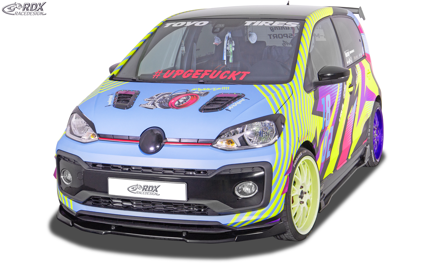 Передний сплиттер RDX VARIO-X – Volkswagen Up GTI/R-Line 2018–