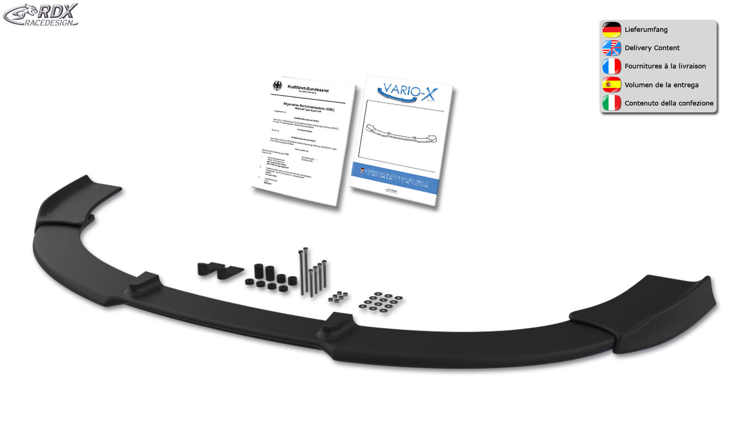 Передний сплиттер RDX VARIO-X – Subaru Impreza (GR) 2007–2011