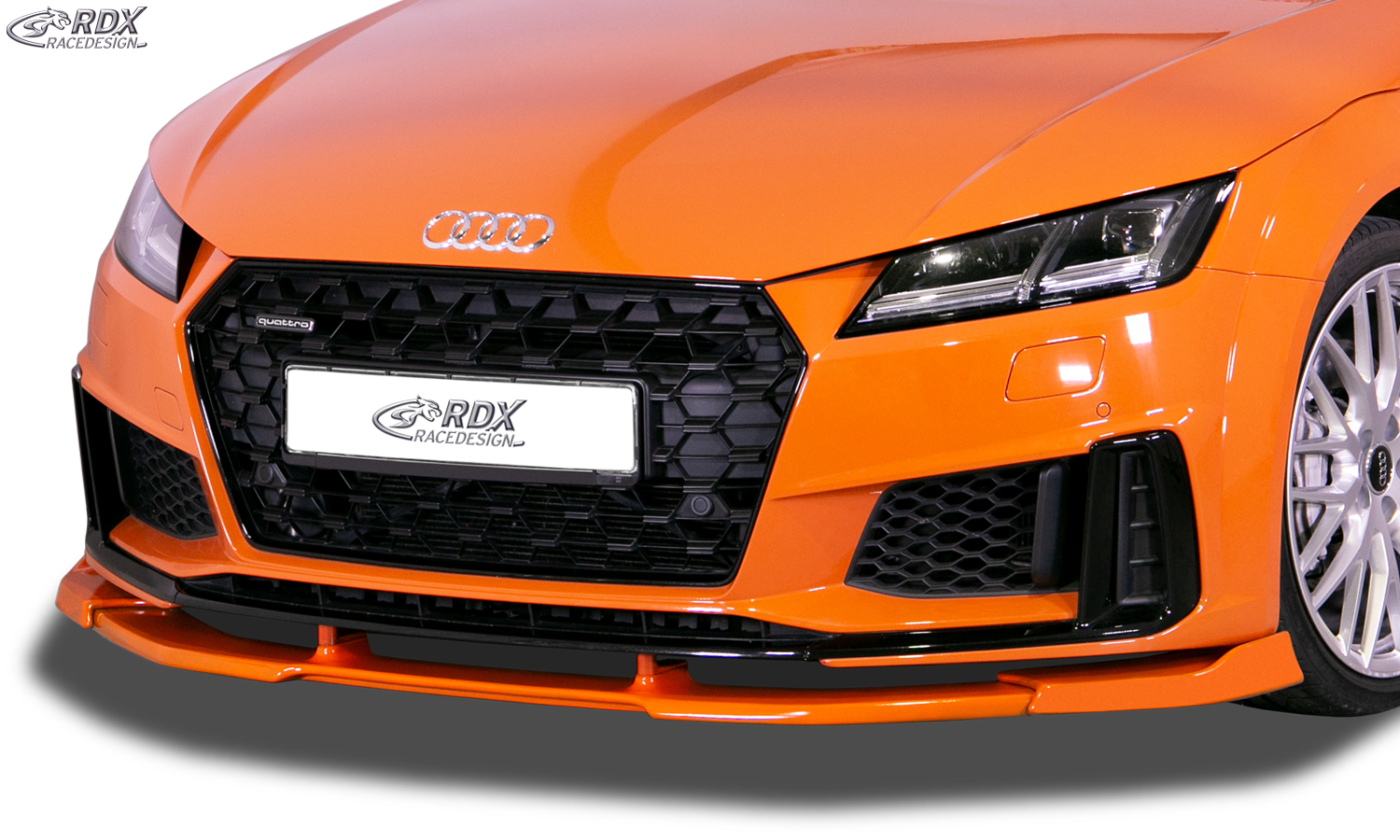 RDX VARIO-X esispoiler – Audi TT (FV/8S) 2018– (S-Line esistange) ja TTS