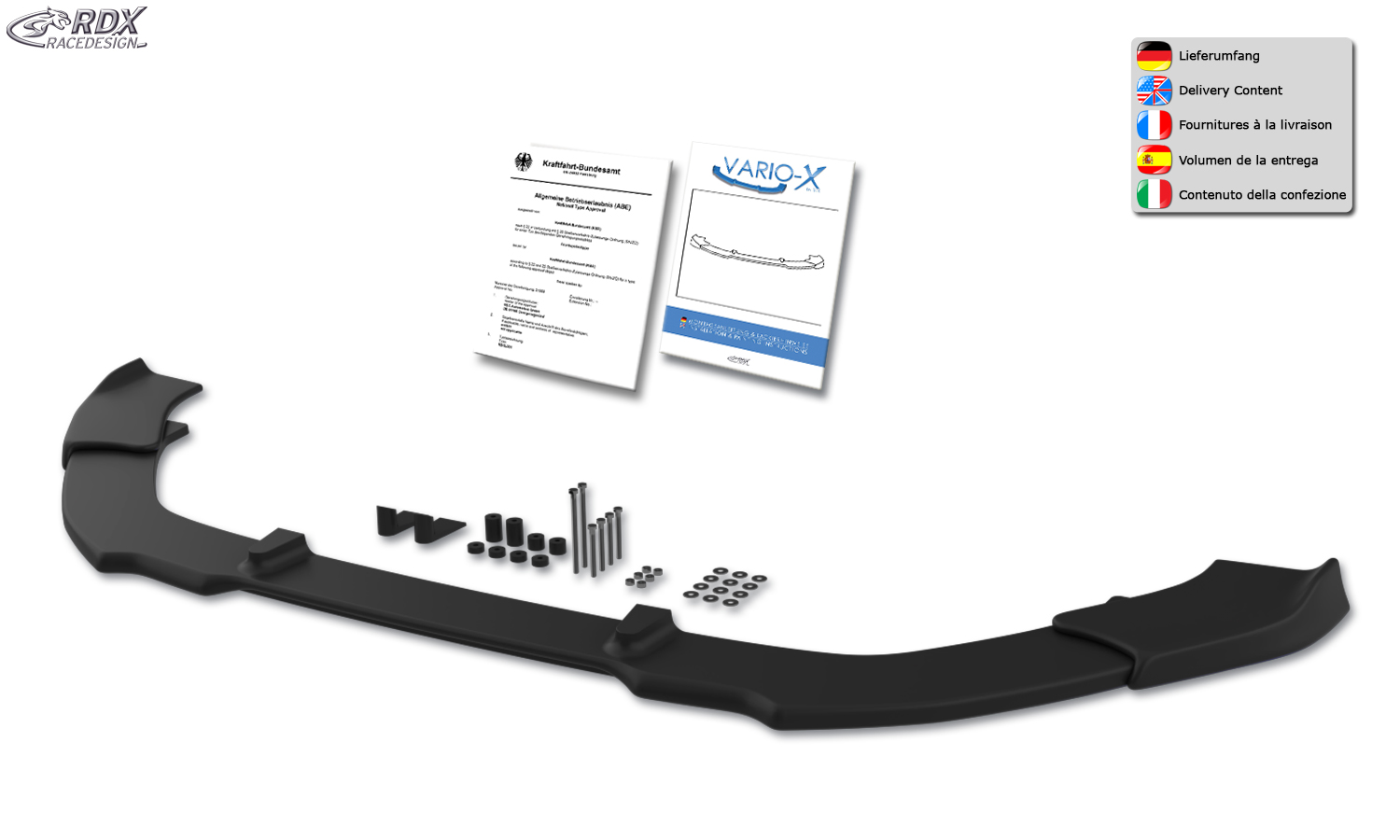 RDX VARIO-X esispoiler – Ford S-Max (2015–2019)