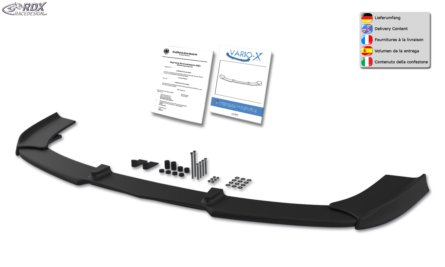RDX VARIO-X esispoiler – Mercedes-Benz SL-Klasse SL 55 AMG R230