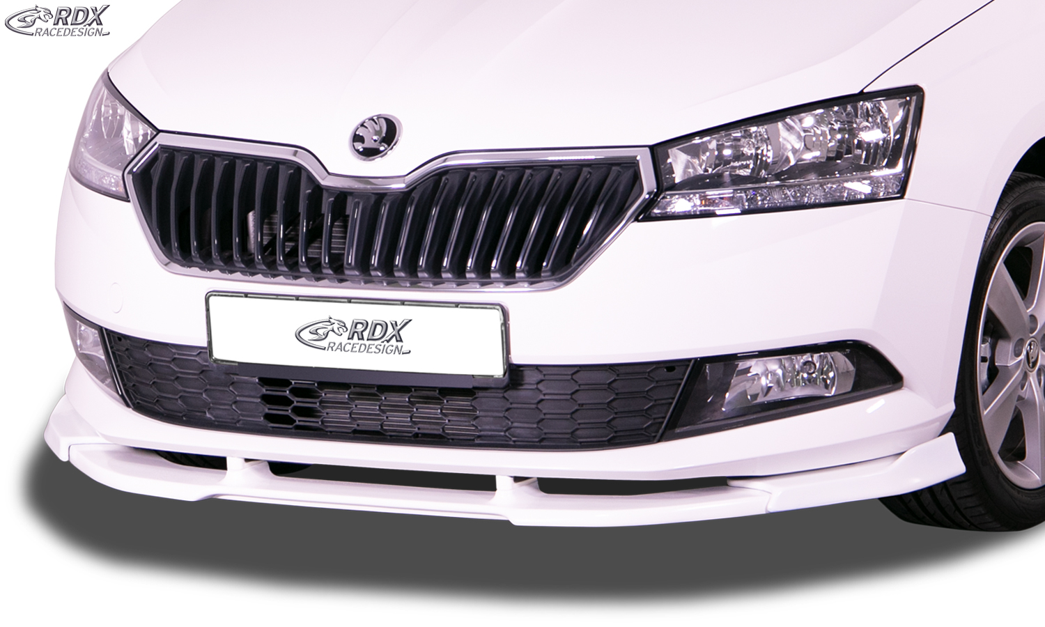 RDX VARIO-X front splitter – Škoda Fabia 3 (5J/NJ) 2019–