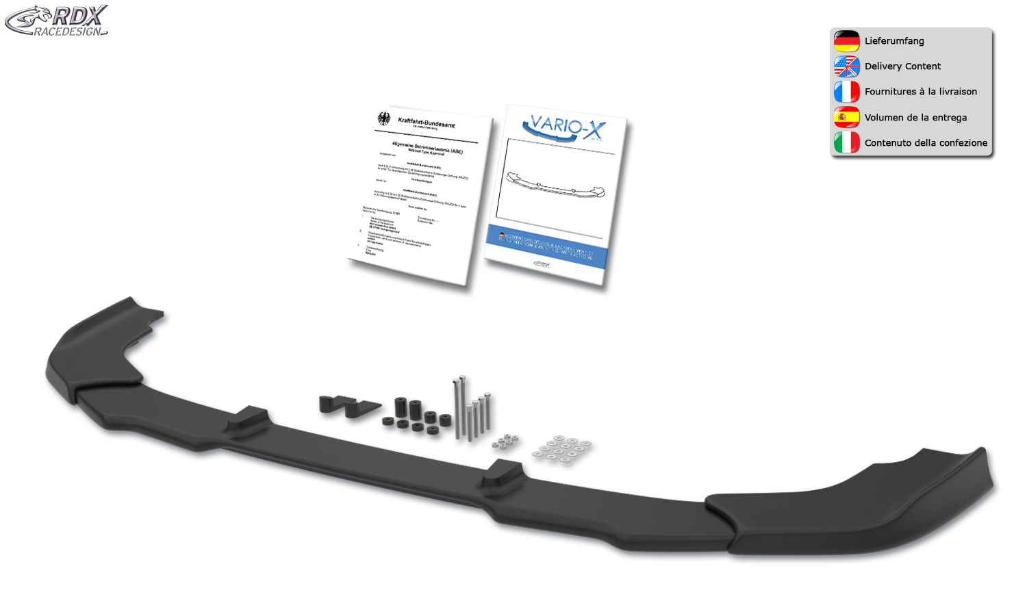 RDX VARIO-X esispoiler – BMW 1. seeria F40