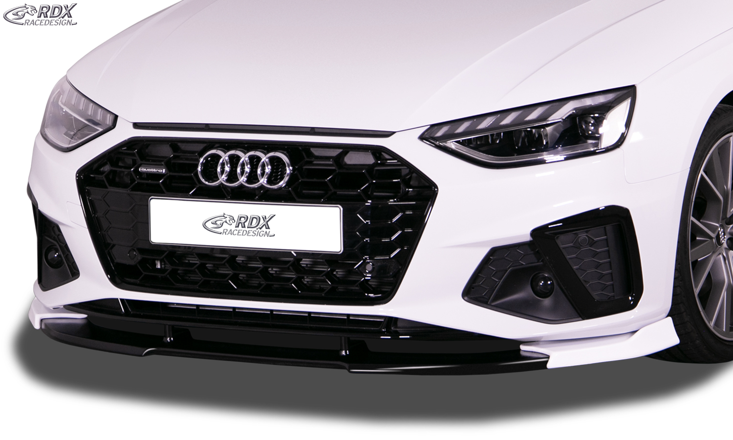 Передний сплиттер RDX VARIO-X – Audi A4 8W B9 рестайлинг (2019–, S-Line- и S4-Frontbumper)