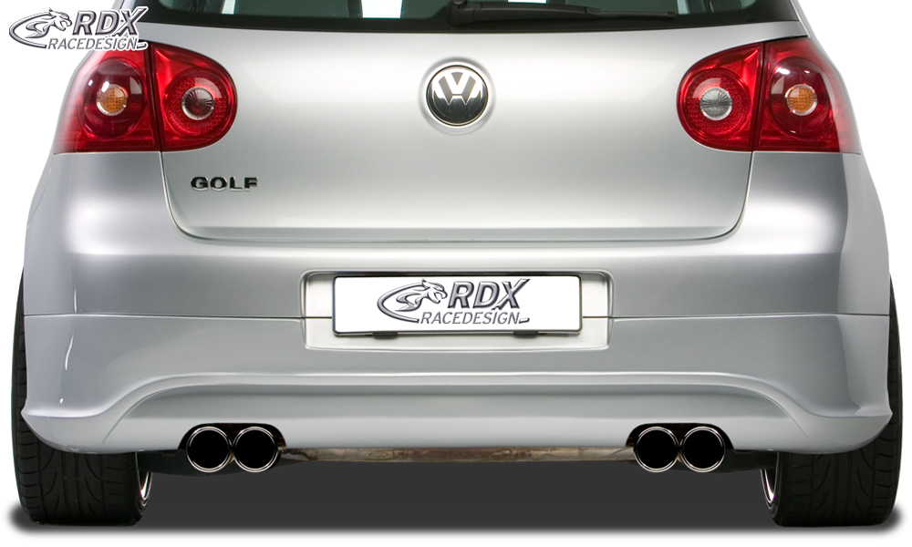 RDX R32 clean rear diffuser – Volkswagen Golf 5 (exhaust cut-outs left and right)