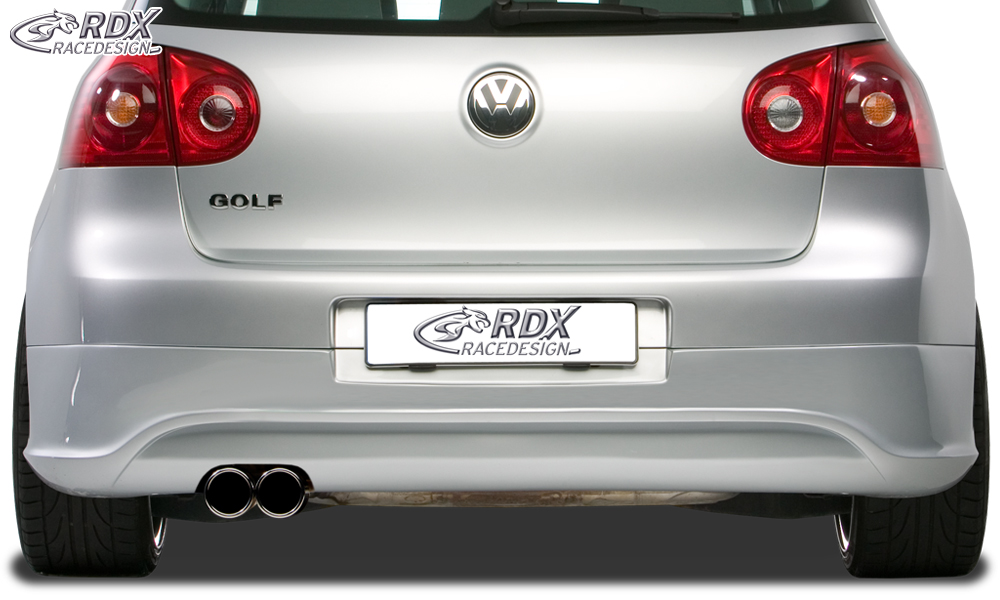 RDX R32 clean rear diffuser – Volkswagen Golf 5 (exhaust cut-out left)