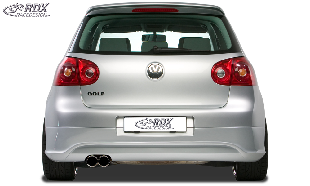 Задний диффузор RDX R32 clean – Volkswagen Golf 5 (вырез под выхлоп слева)