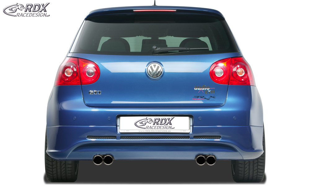 RDX GTI/R-Five rear diffuser – Volkswagen Golf 5 (exhaust cut-outs left and right)