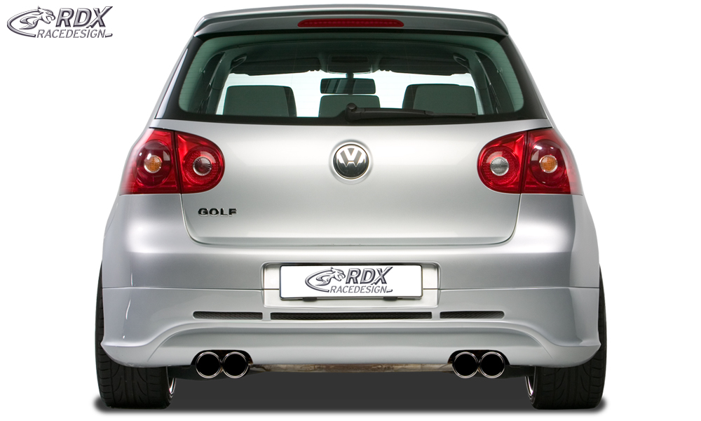 RDX GTI/R-Five rear diffuser – Volkswagen Golf 5 (exhaust cut-outs left and right)