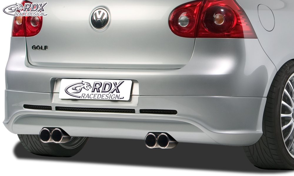 RDX GTI/R-Five rear diffuser – Volkswagen Golf 5 (exhaust cut-outs left and right)