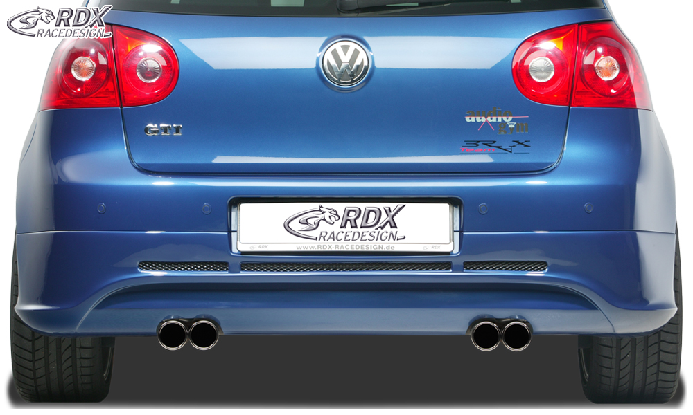 RDX GTI/R-Five rear diffuser – Volkswagen Golf 5 (exhaust cut-outs left and right)