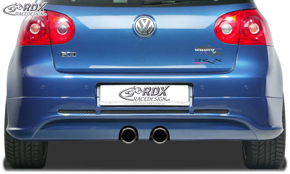 RDX GTI/R-Five rear diffuser – Volkswagen Golf 5 (cut-out for the R32 exhaust)