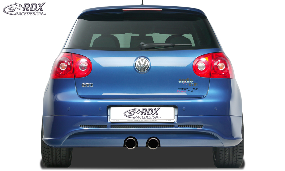 RDX GTI/R-Five rear diffuser – Volkswagen Golf 5 (cut-out for the R32 exhaust)