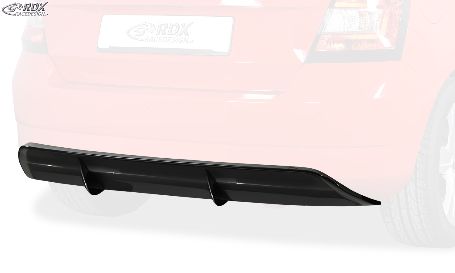 Задний диффузор RDX – Škoda Fabia 3 (5J/NJ) 2014–2019