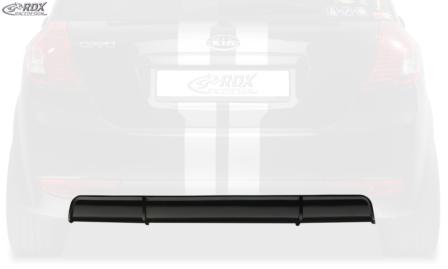 Задний диффузор RDX – Kia Ceed тип ED