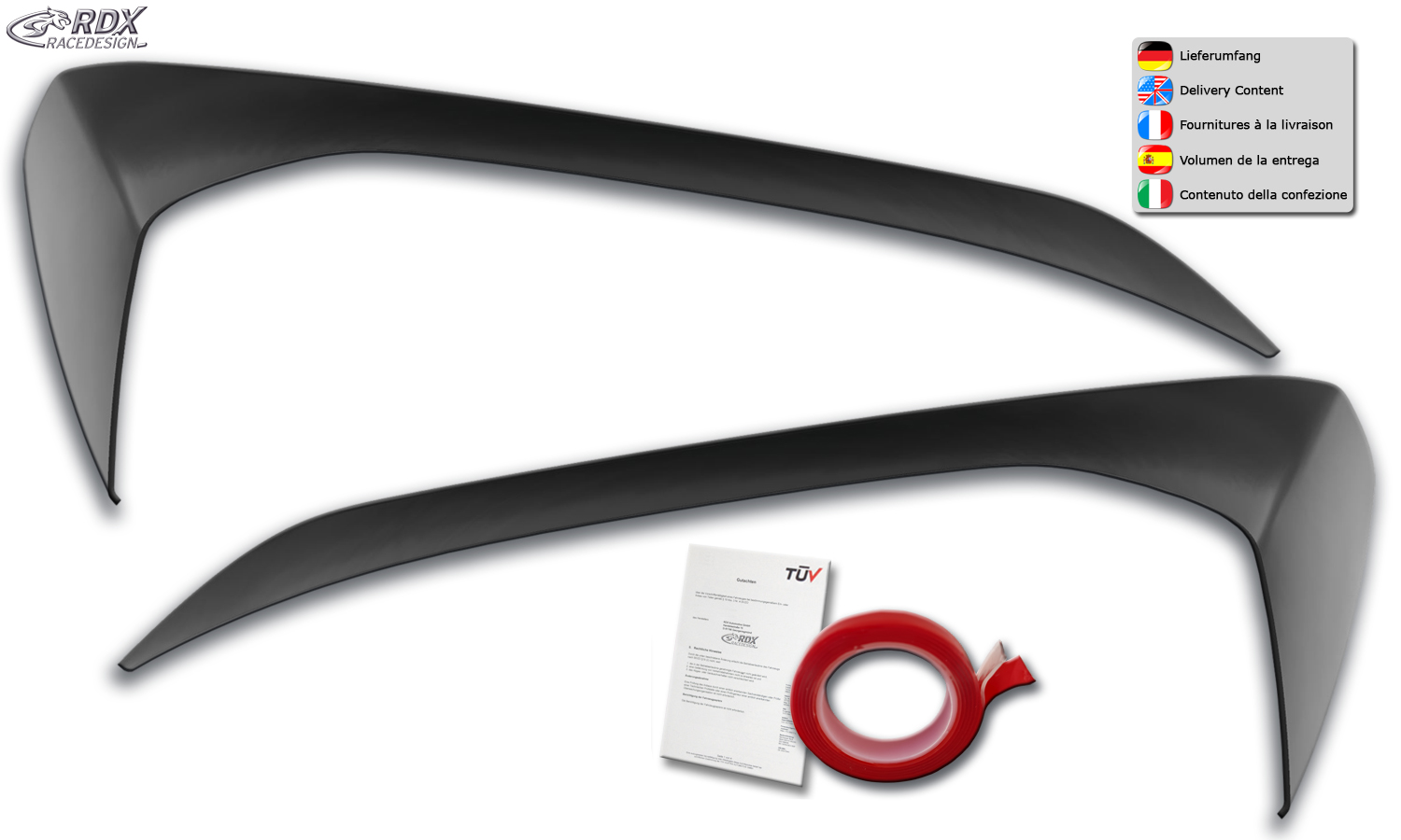 RDX esitulede kulmud – Volkswagen Up (AA/AAA)