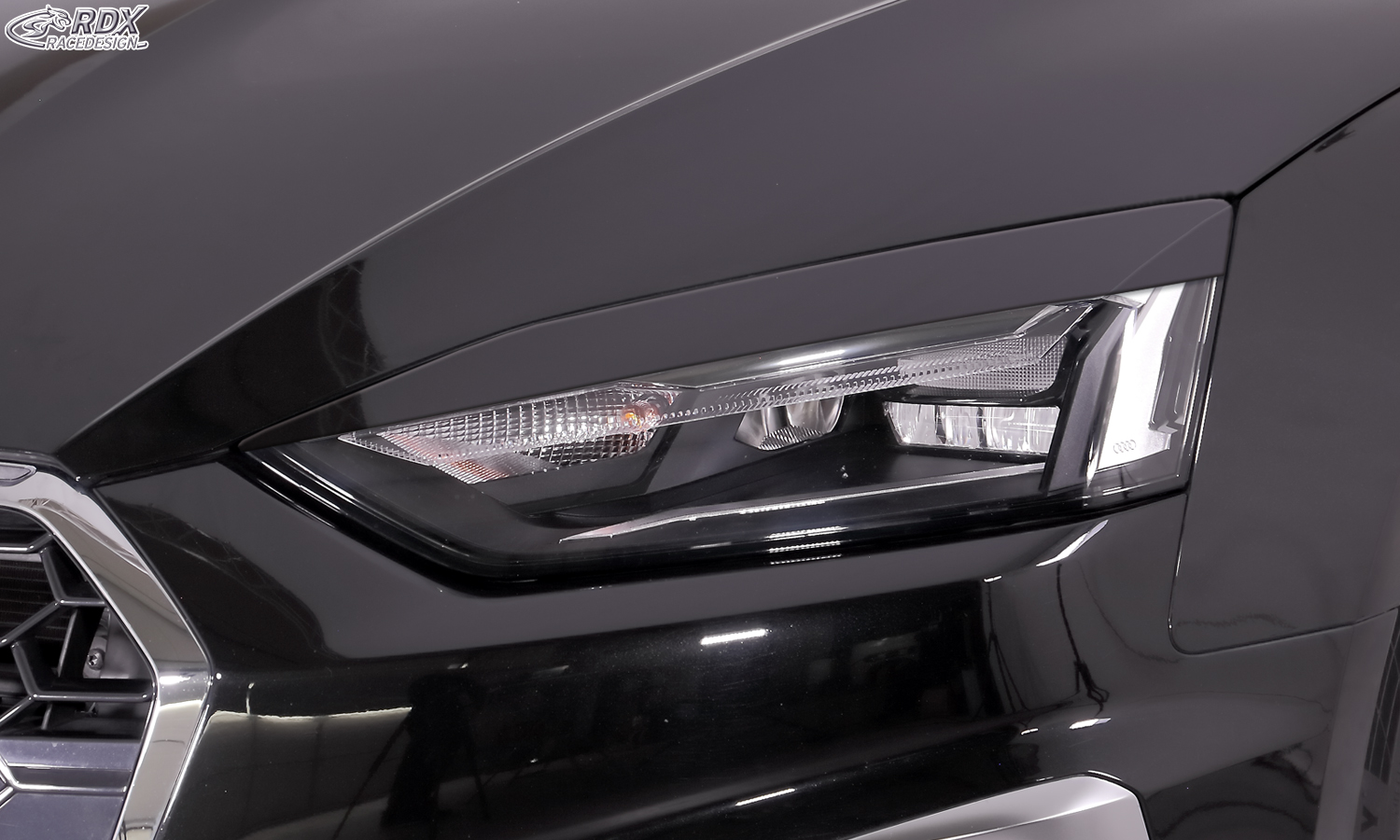 RDX headlight brows – Audi A5 (F5) standard LED headlights
