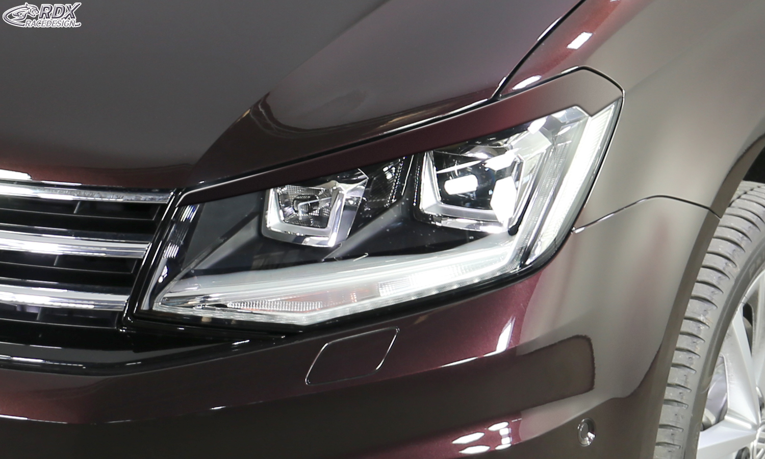 Реснички на фары RDX – Volkswagen Caddy (2K/2KN/2015–)