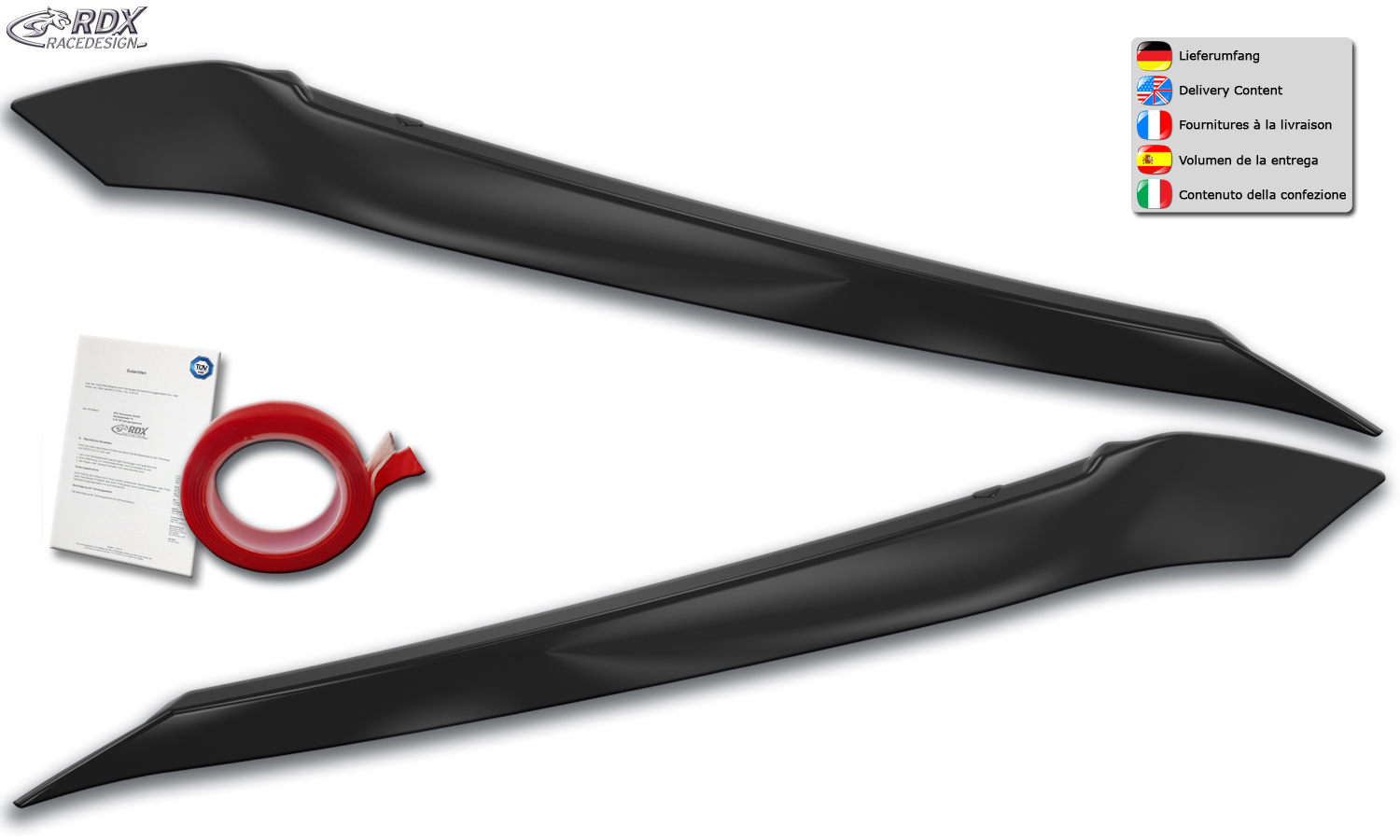 RDX headlight brows – Volkswagen Polo (2G/AW/2017–)