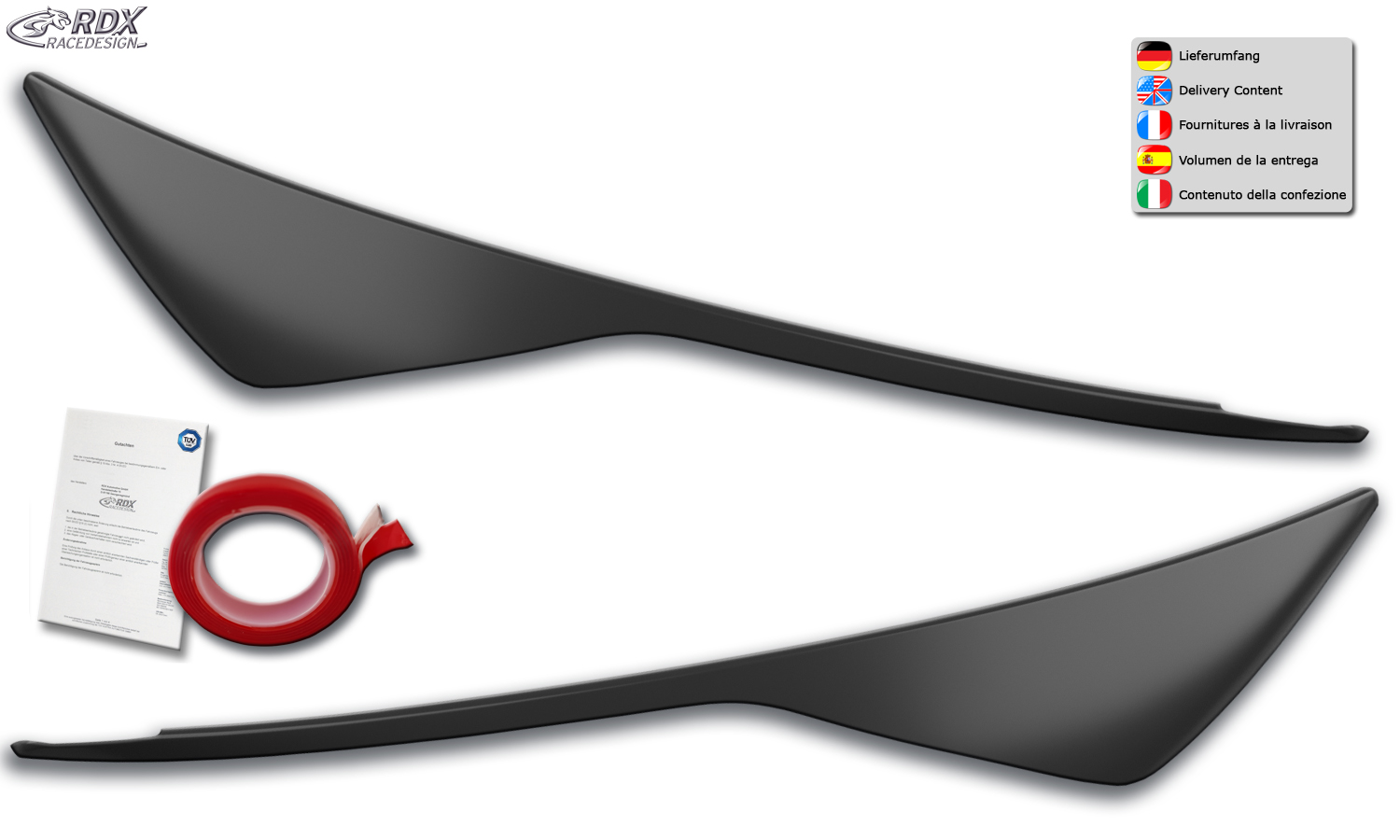 RDX headlight brows – Ford Focus 3 facelift (2015–)