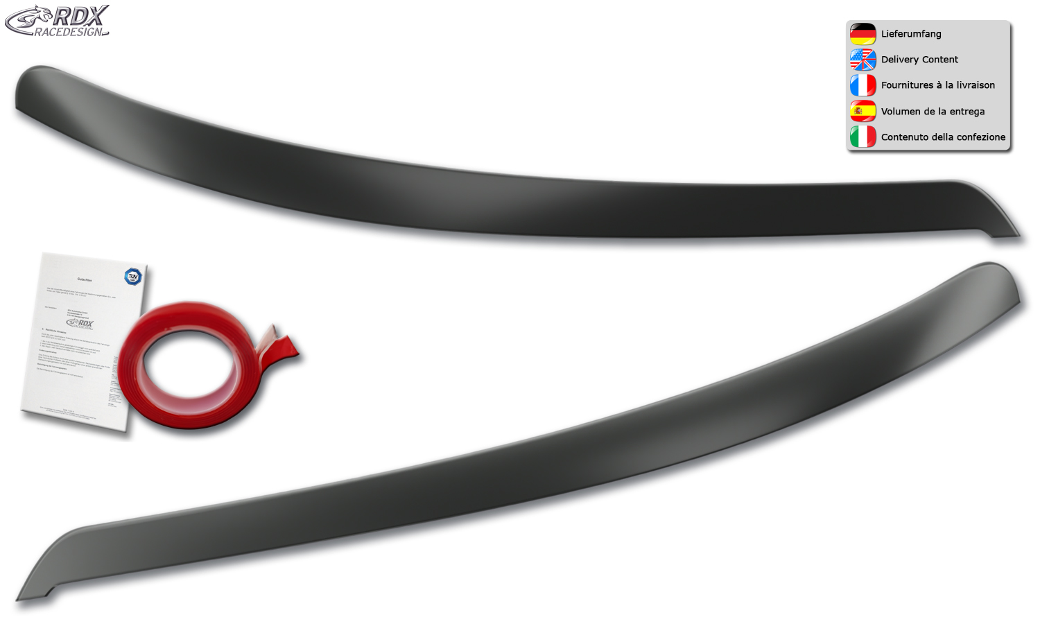 RDX headlight brows – Renault Master (2019–2024)
