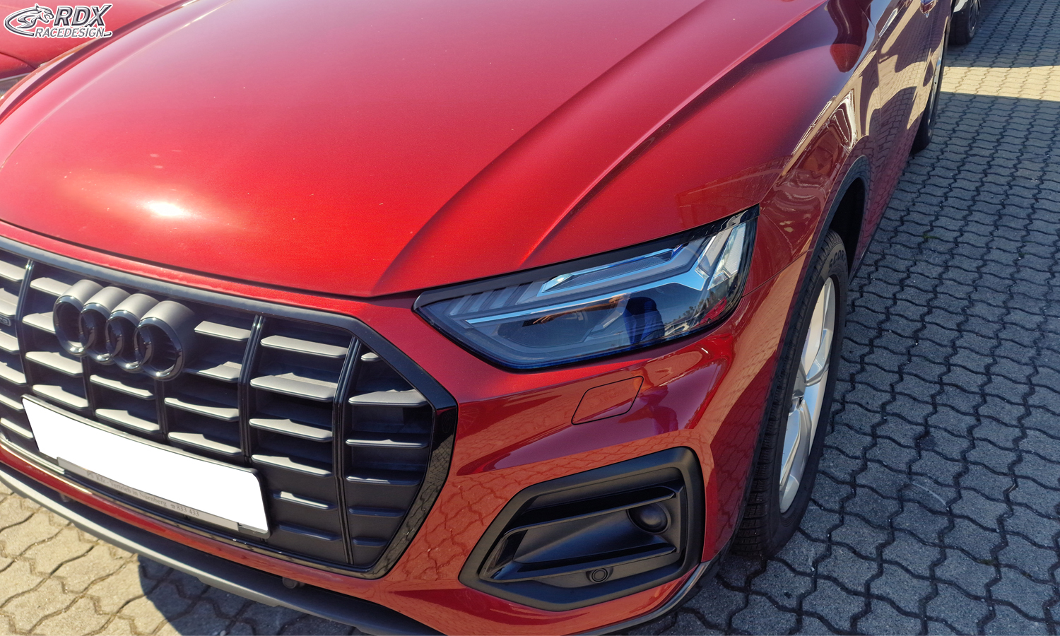 RDX headlight brows – Audi Q5 & Q5 Sportback (FY, 2021–) (black high-gloss)