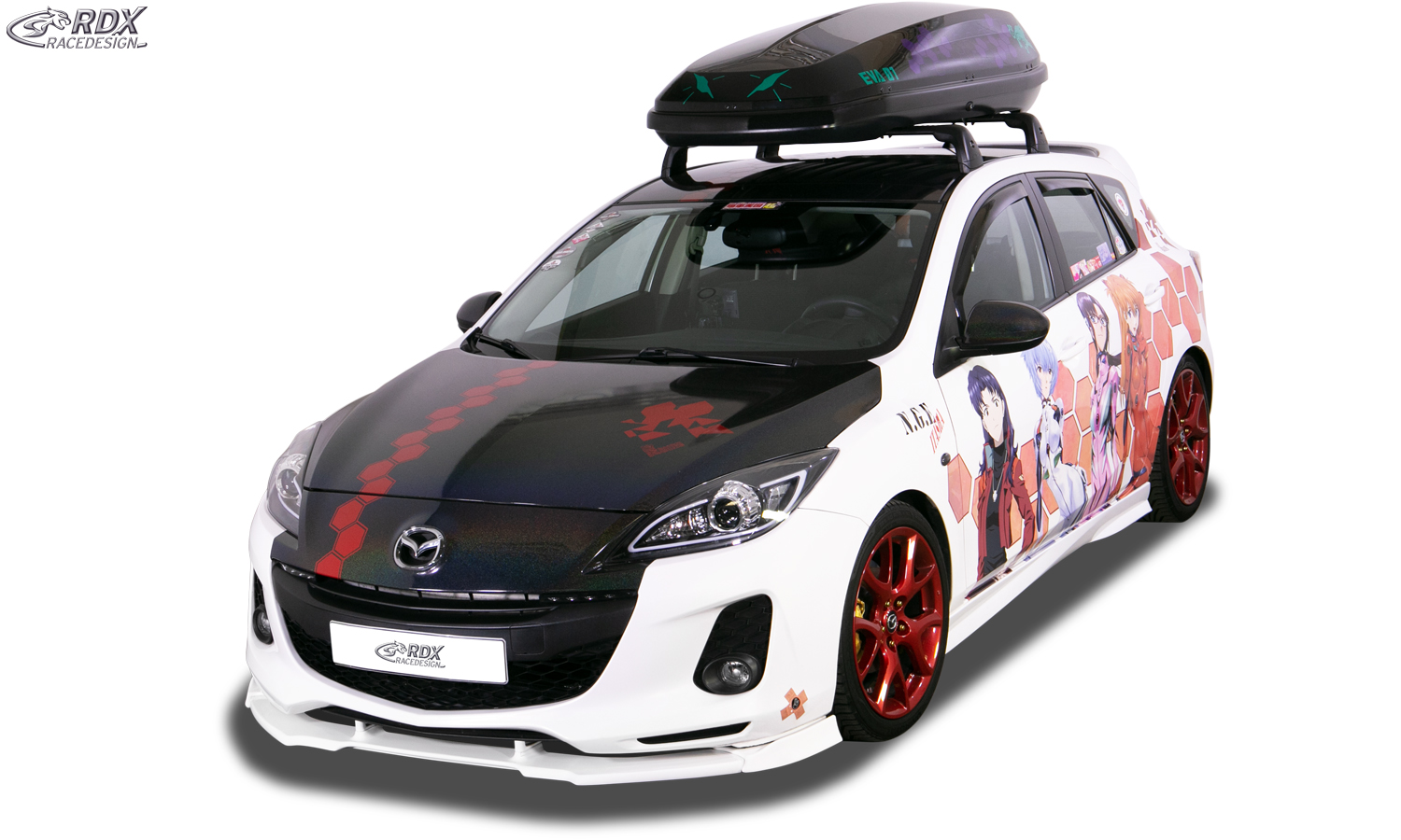 Накладки на пороги RDX Turbo – Mazda 3 (BL)