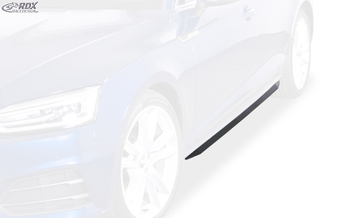 Накладки на пороги RDX Slim – Audi A5 (F5) (купе + кабриолет + Sportback)