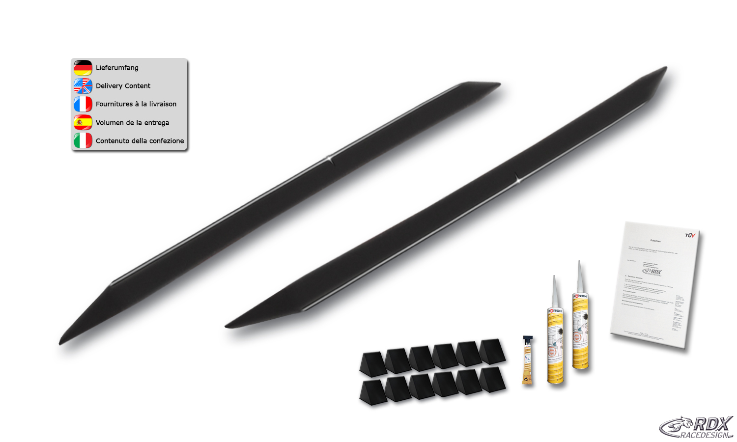 Накладки на пороги RDX Slim – BMW X1 E84