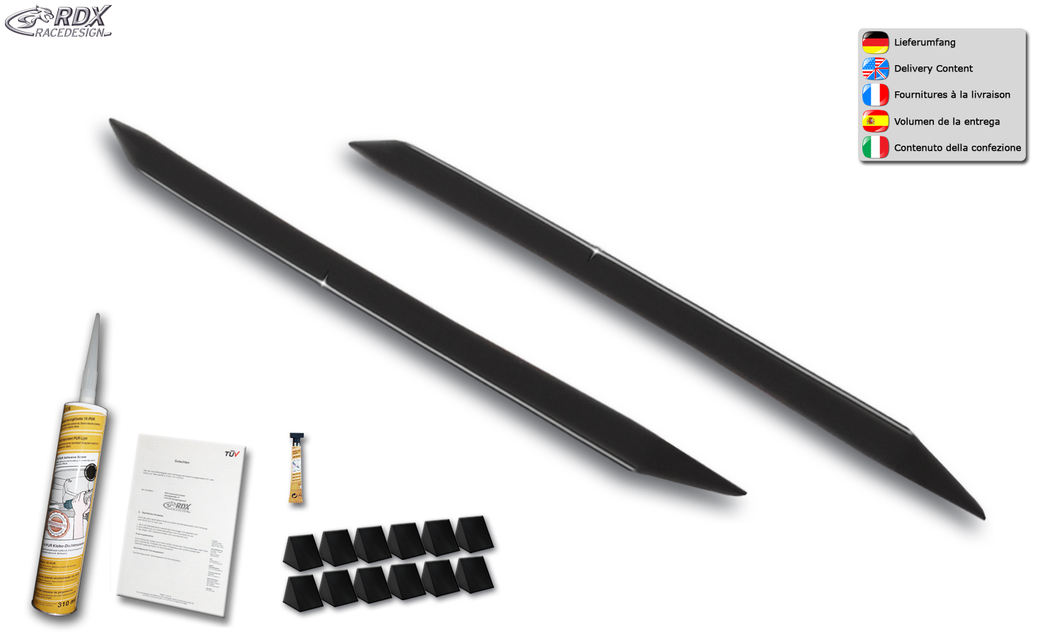 RDX Slim side skirts – Peugeot 308 (type L/2013–2021)