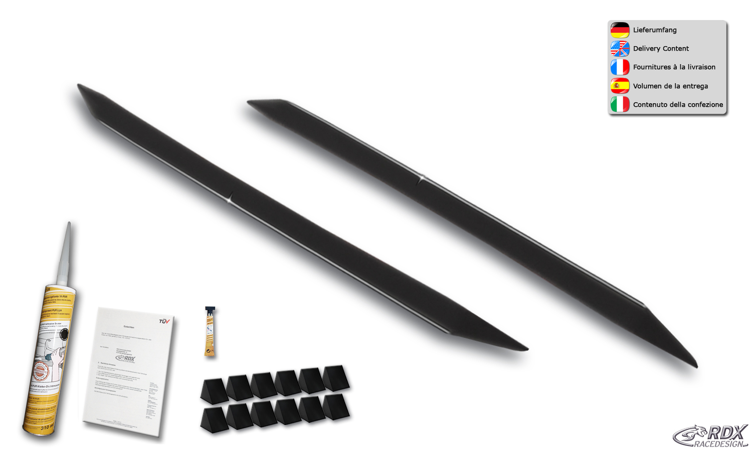 RDX Slim side skirts – Toyota Yaris P9/XP9/XP9F (2005–2011)