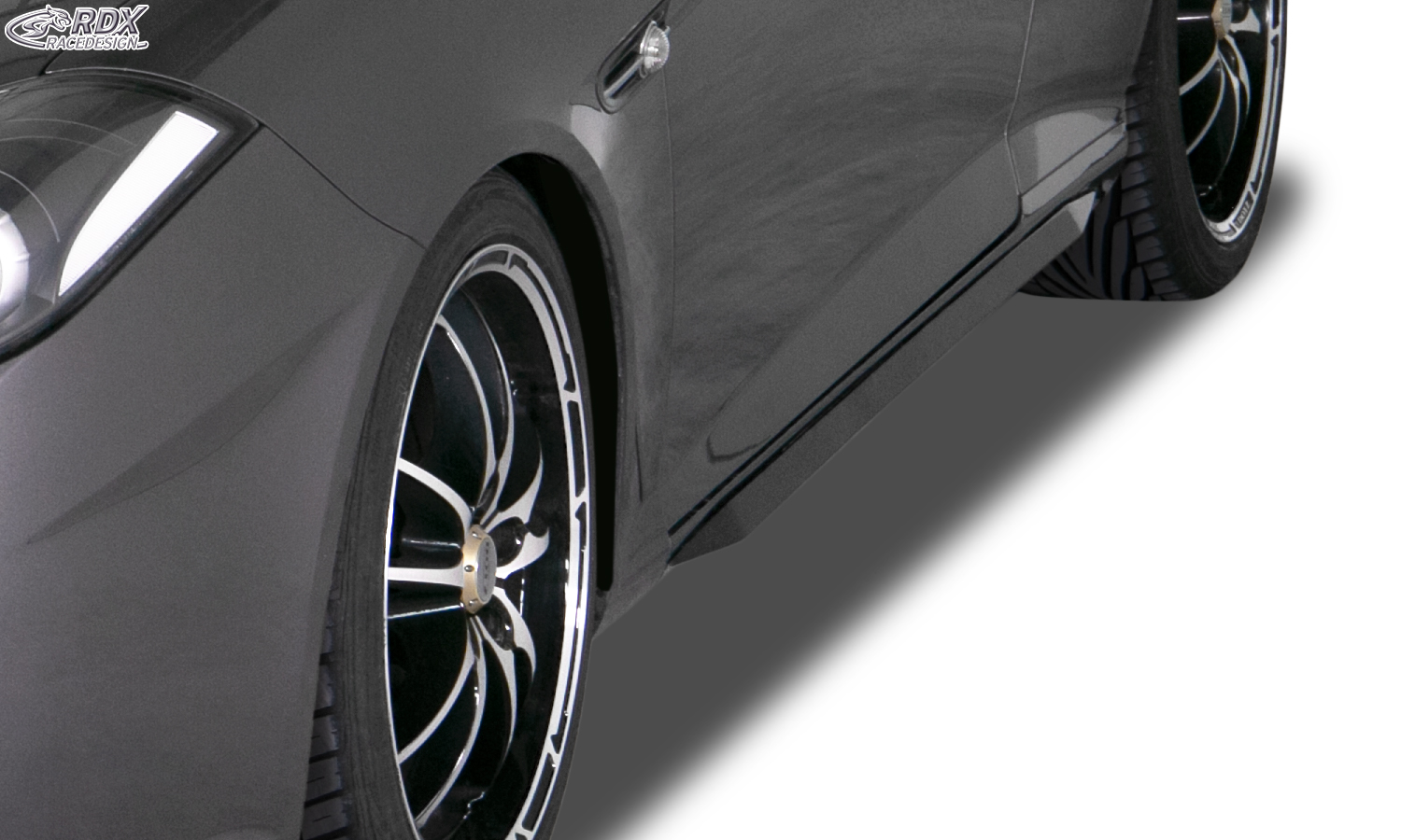 Накладки на пороги RDX Slim – Hyundai купе (GK) 02 - 09