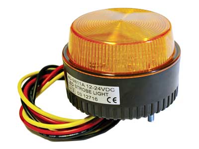 LED strobe light amber bolt mount mini 12–24V