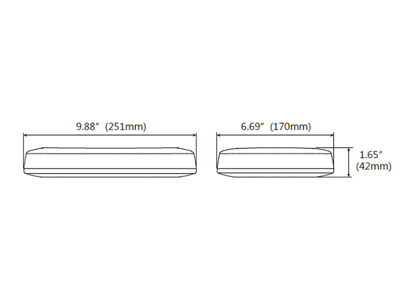 LED light bar L013 MINI FALCON amber mini