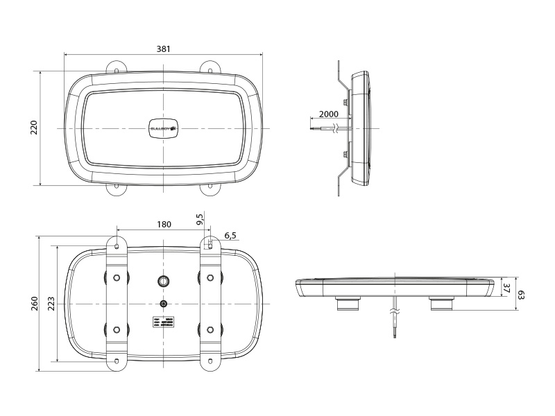 Bullboy LED light bar 400 mm