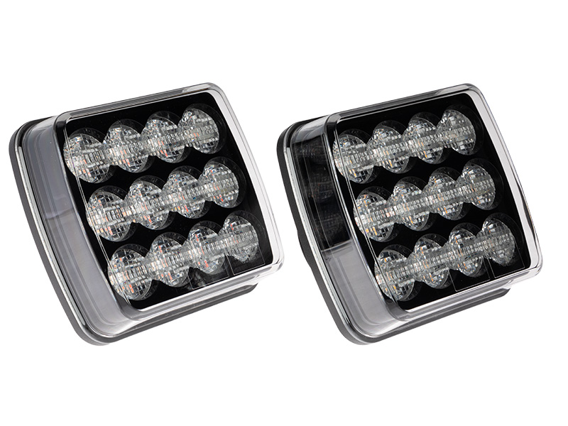 Optibeam Juhtmevabade LED tagatulede komplekt 110×103×36.50 mm