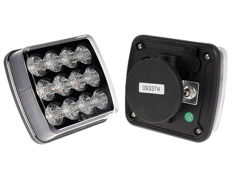 Optibeam Juhtmevabade LED tagatulede komplekt 110×103×36.50 mm