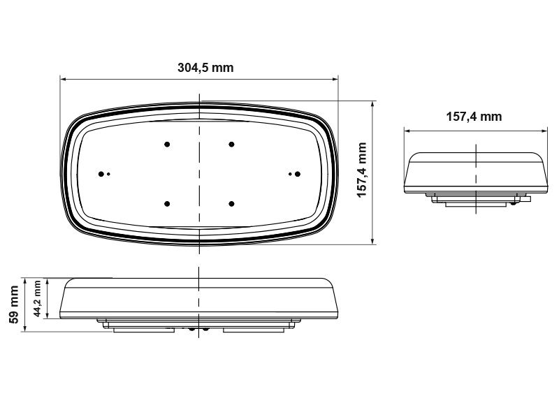 Truck Vision LED light bar rechargeable