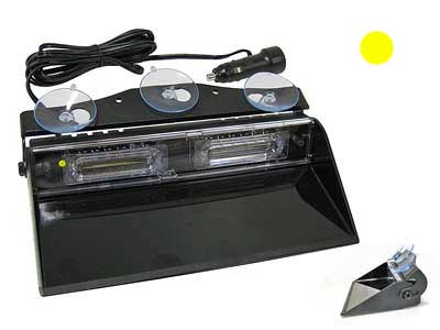 Windshield LED strobe amber
