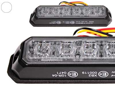 LED strobe light white 12–24V