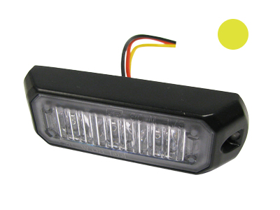 LED strobe light 3 LED amber 12–24V ECE R65