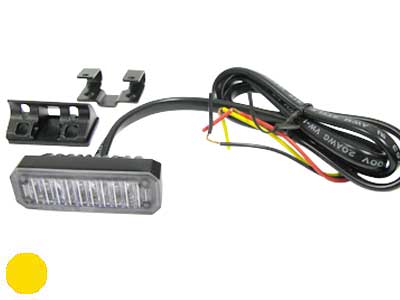 LED strobe light amber 12–24V