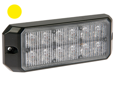 LED strobe light 12 LED amber 12–24V ECE R65