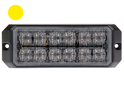 LED strobe light 12 LED amber 12–24V ECE R65