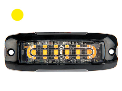 LED strobe light amber super slim 12–24V ECE R65