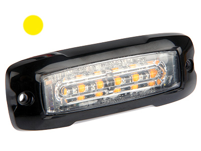 LED strobe light amber super slim 12–24V ECE R65