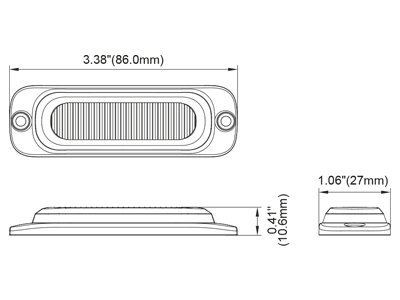 Axixtech LED strobe light ST3 3 LED white