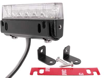 LED strobe light amber 10–33V