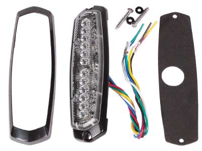 Axixtech LED strobe light dual colour SM6-D 6 LED amber/white ECE R65