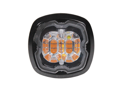 LED strobe light UR06 4 LED amber 12–24V ECE R65